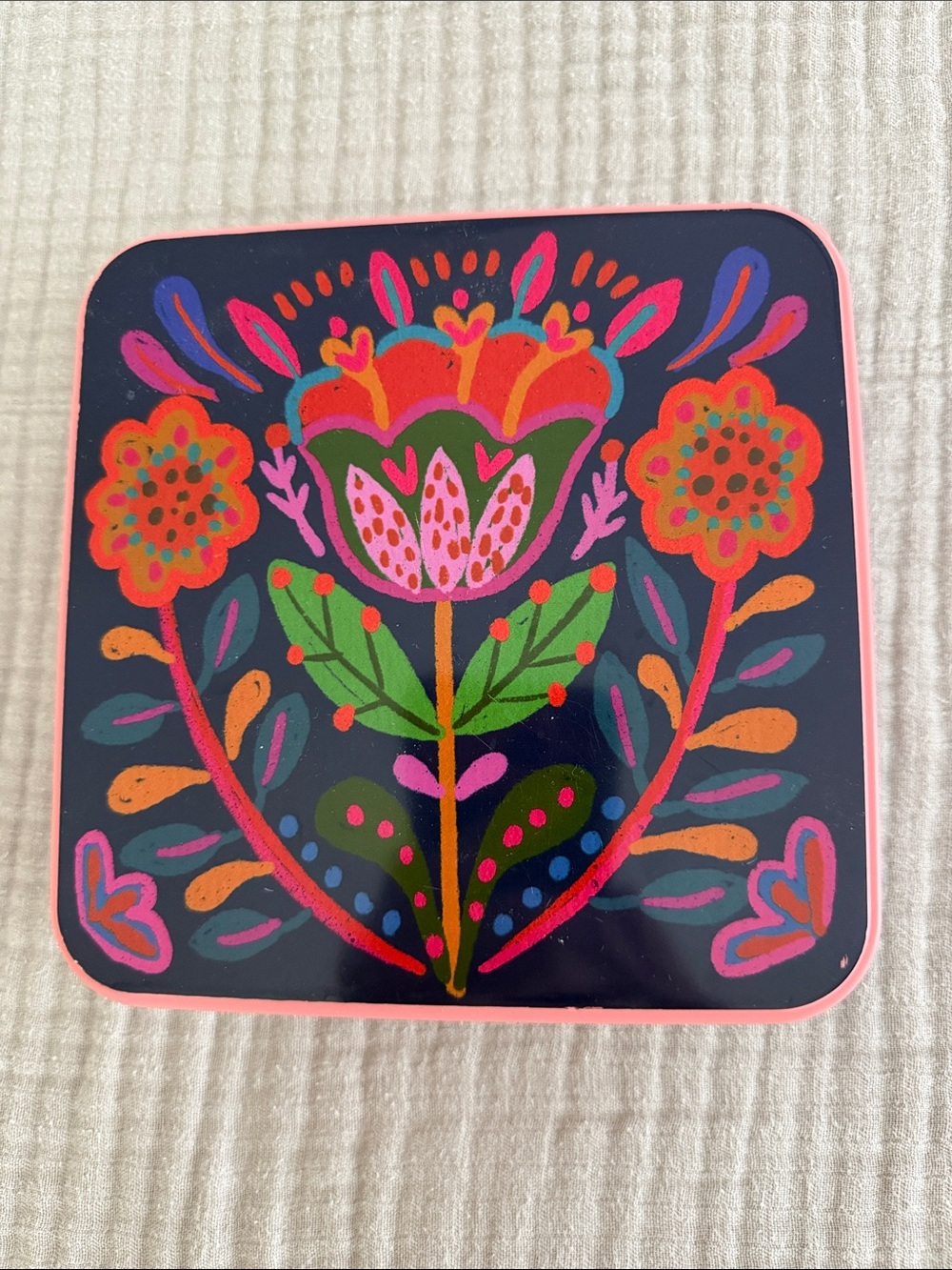 NATURAL LIFE Pink Floral Snack Container Set